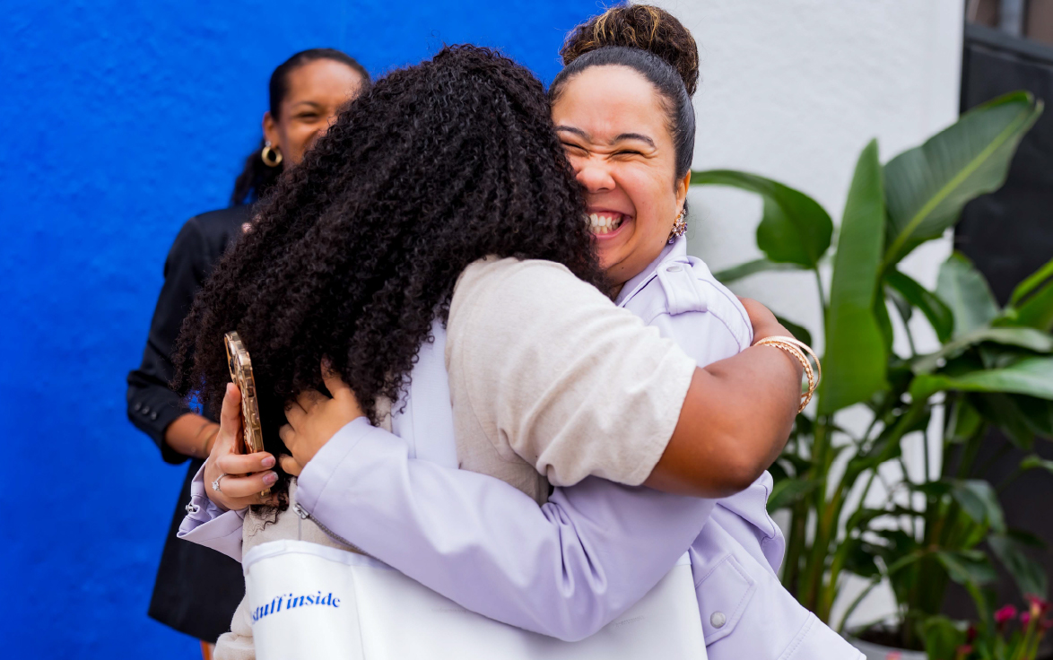 Hugging Women